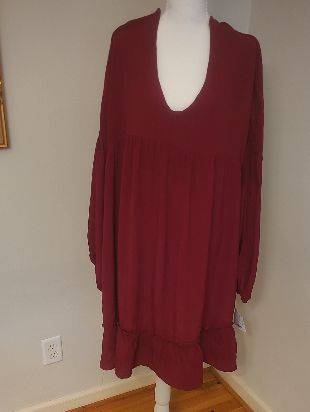 Haptics by Holly Harper Burgungy Dress. 2X. NWT! - Picture 1 of 5